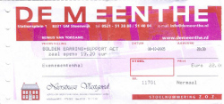 Golden Earring ticket October 08 2005Steenwijk